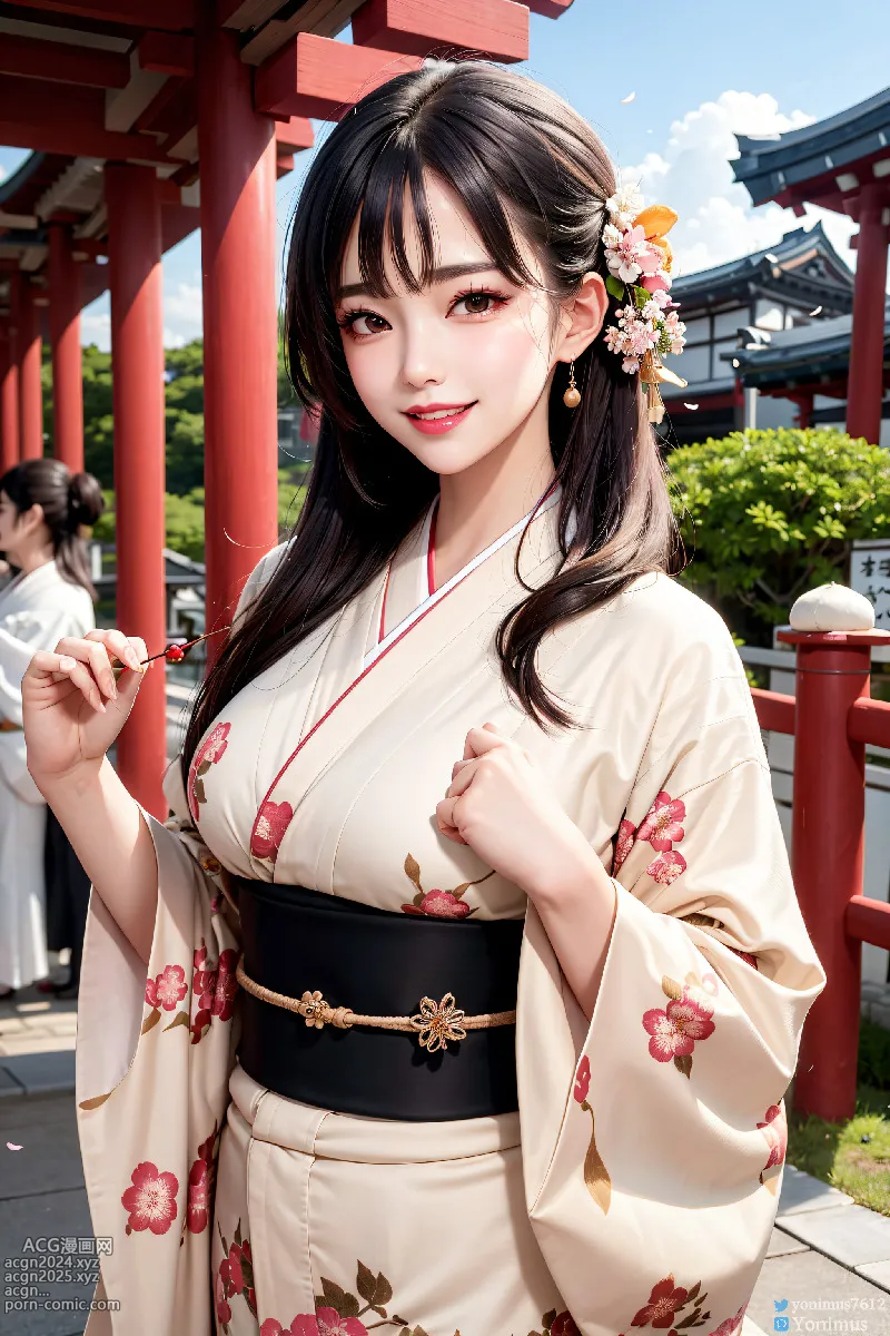 The beauty wears Kimono 第4图