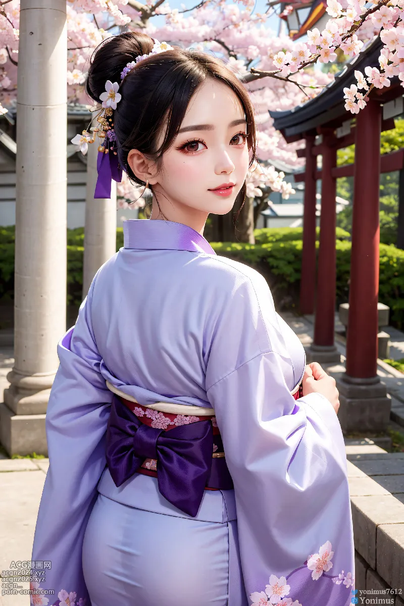 The beauty wears Kimono 第10图