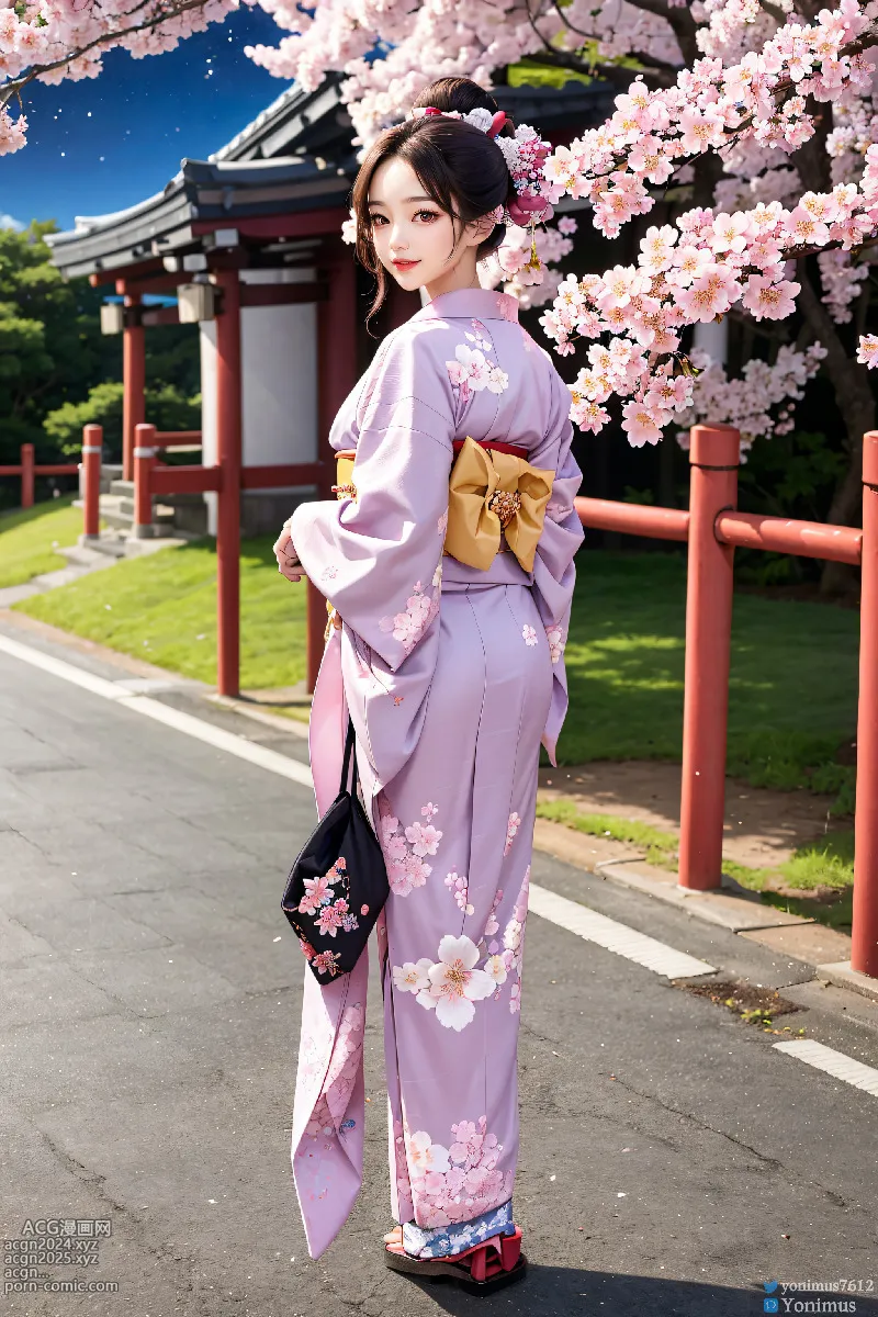 The beauty wears Kimono 第16图