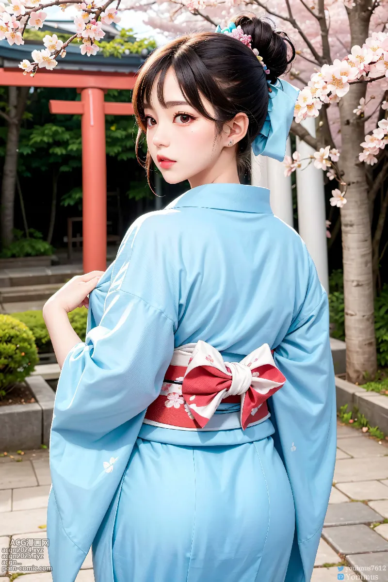 The beauty wears Kimono 第15图