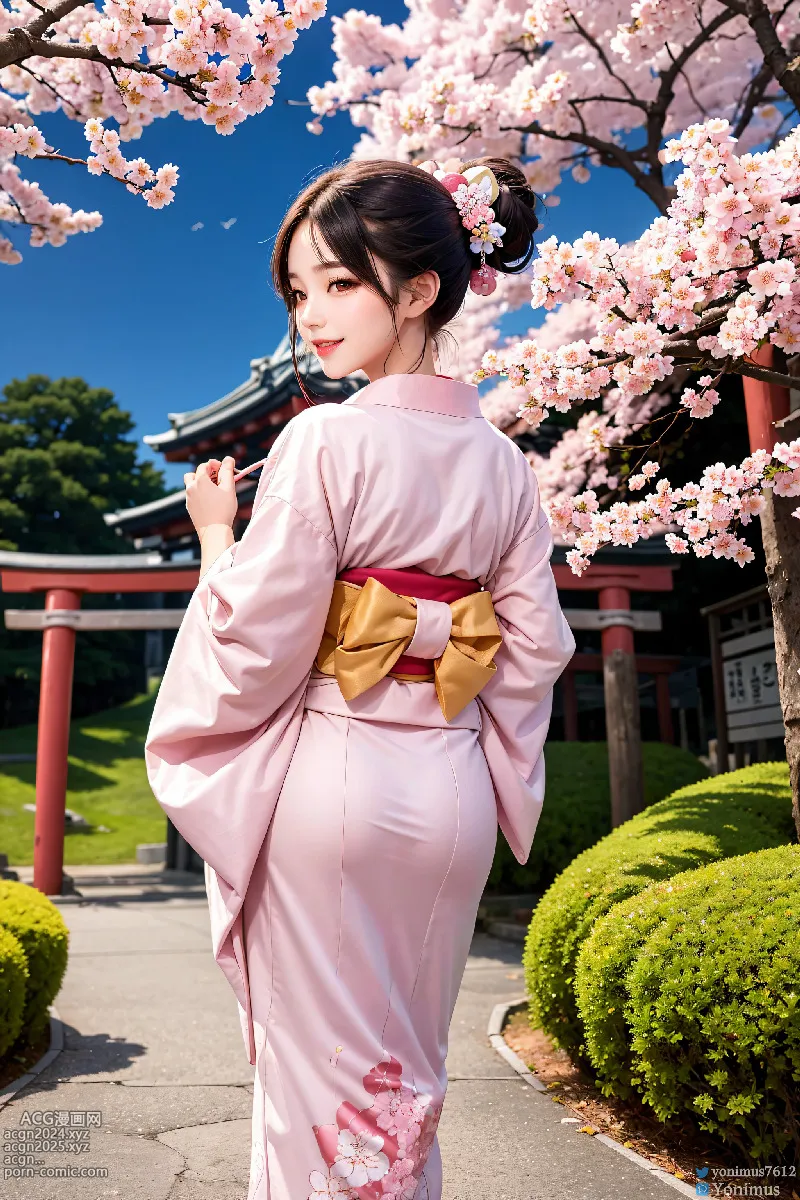 The beauty wears Kimono 第17图