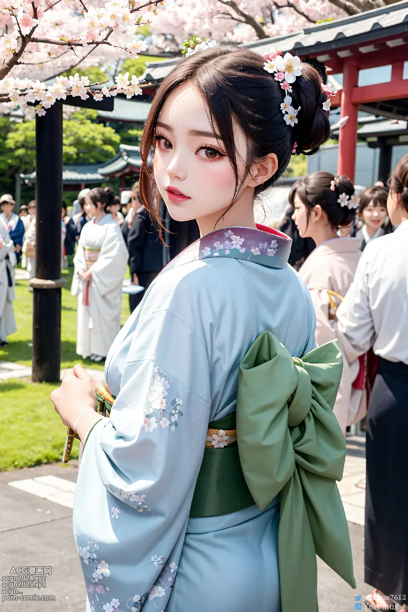 The beauty wears Kimono 第18图