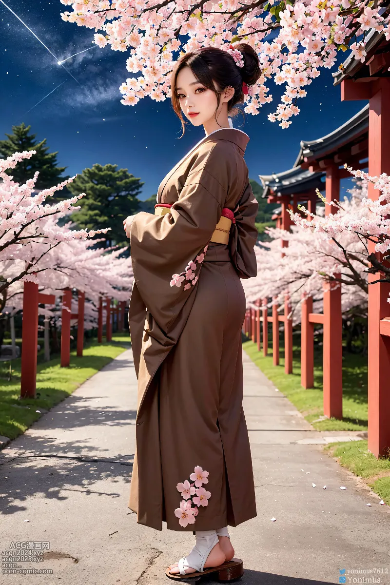 The beauty wears Kimono 第22图