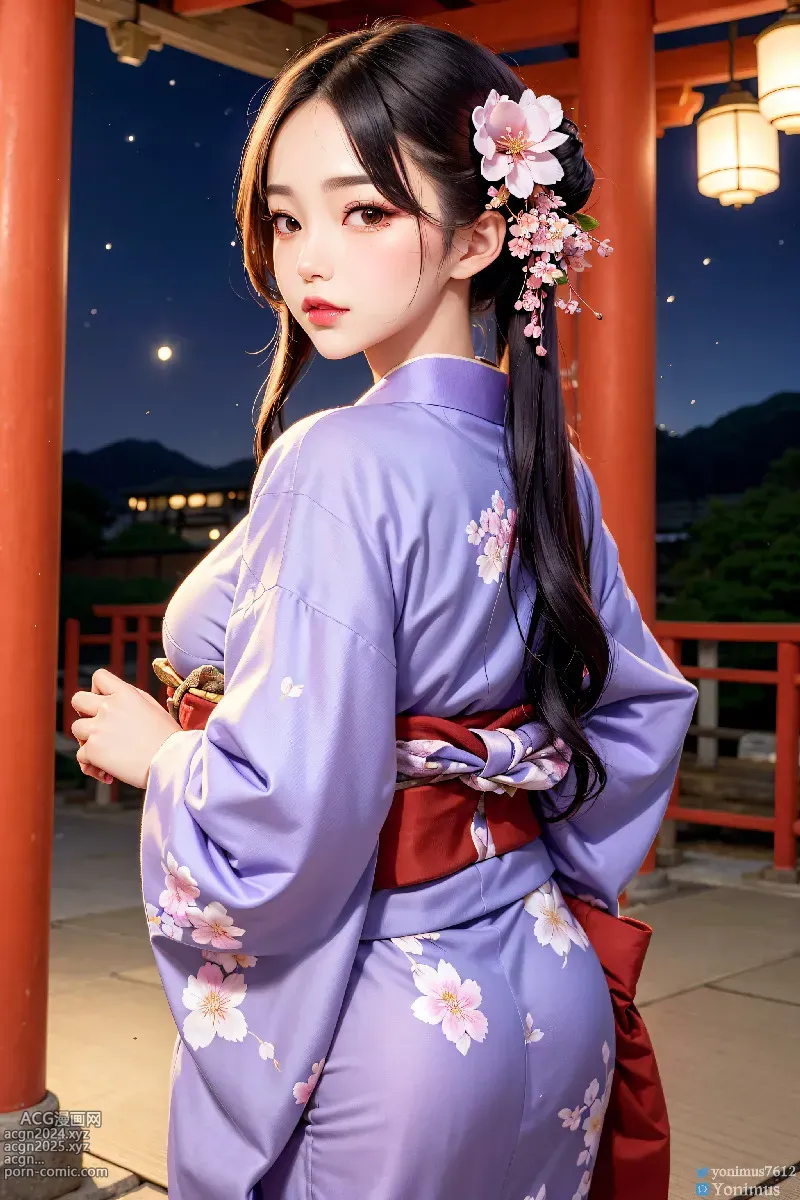 The beauty wears Kimono 第25图