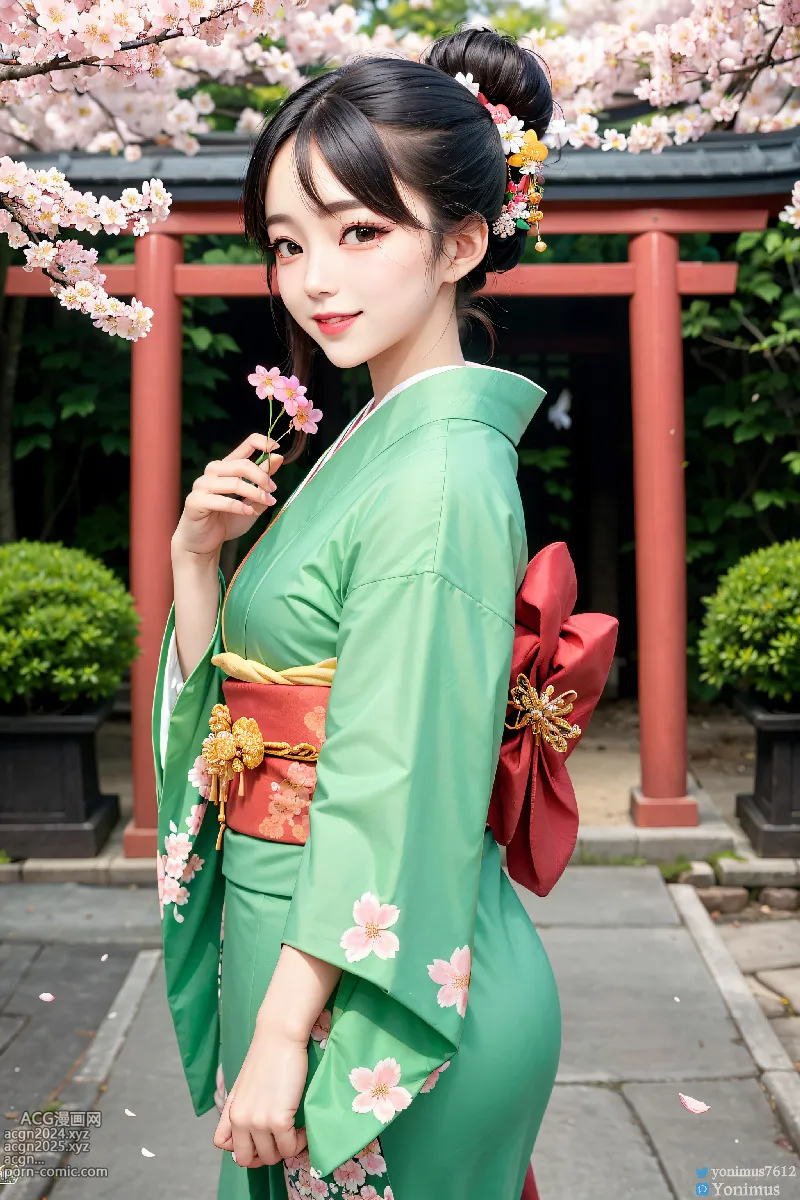 The beauty wears Kimono 第28图