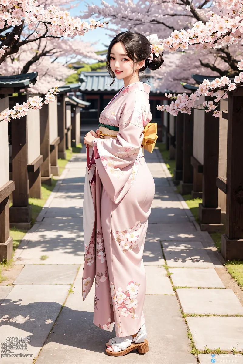 The beauty wears Kimono 第45图