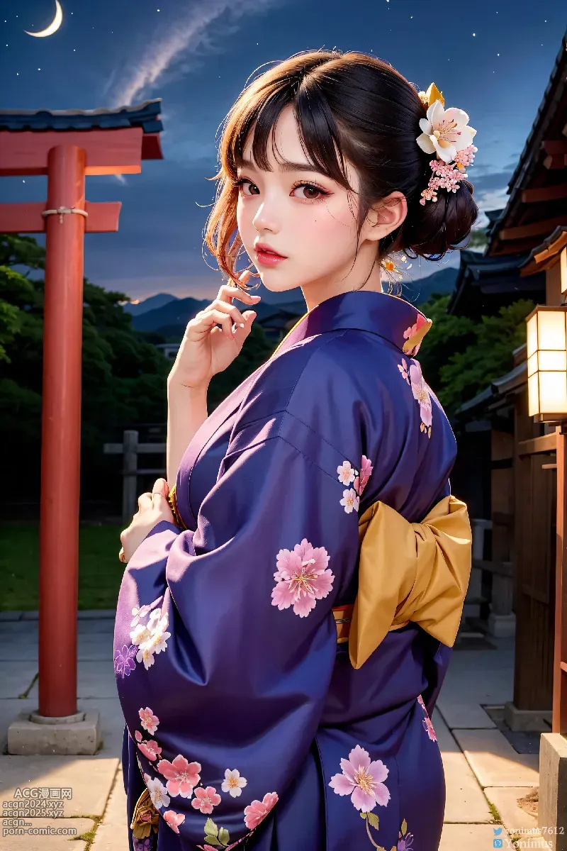 The beauty wears Kimono 第47图