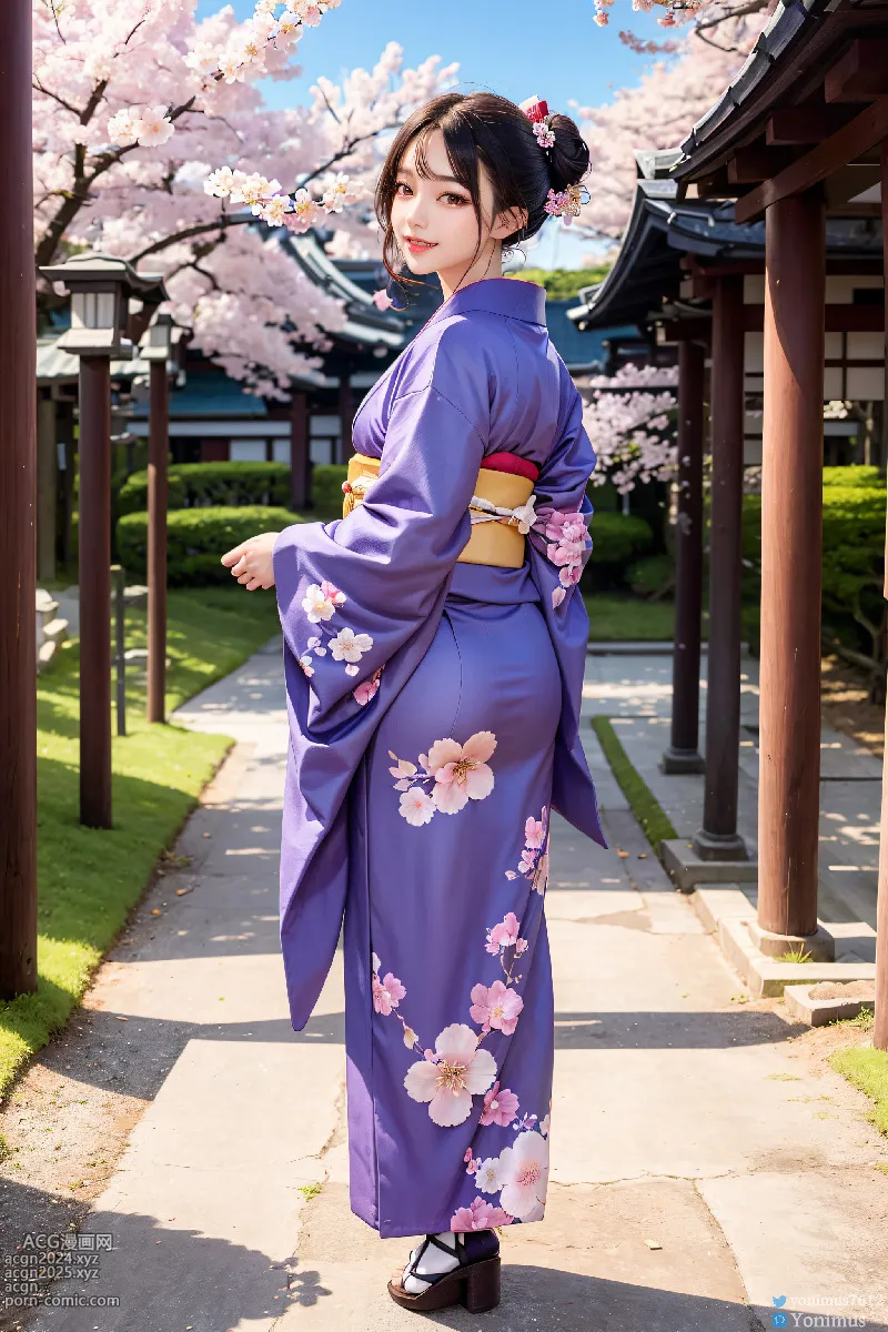 The beauty wears Kimono 第53图