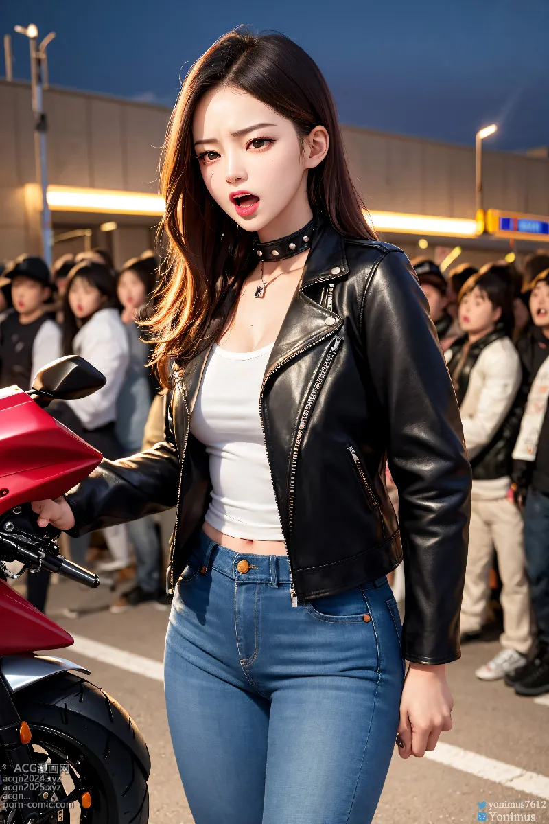 The female boss of the bikergang 第14图