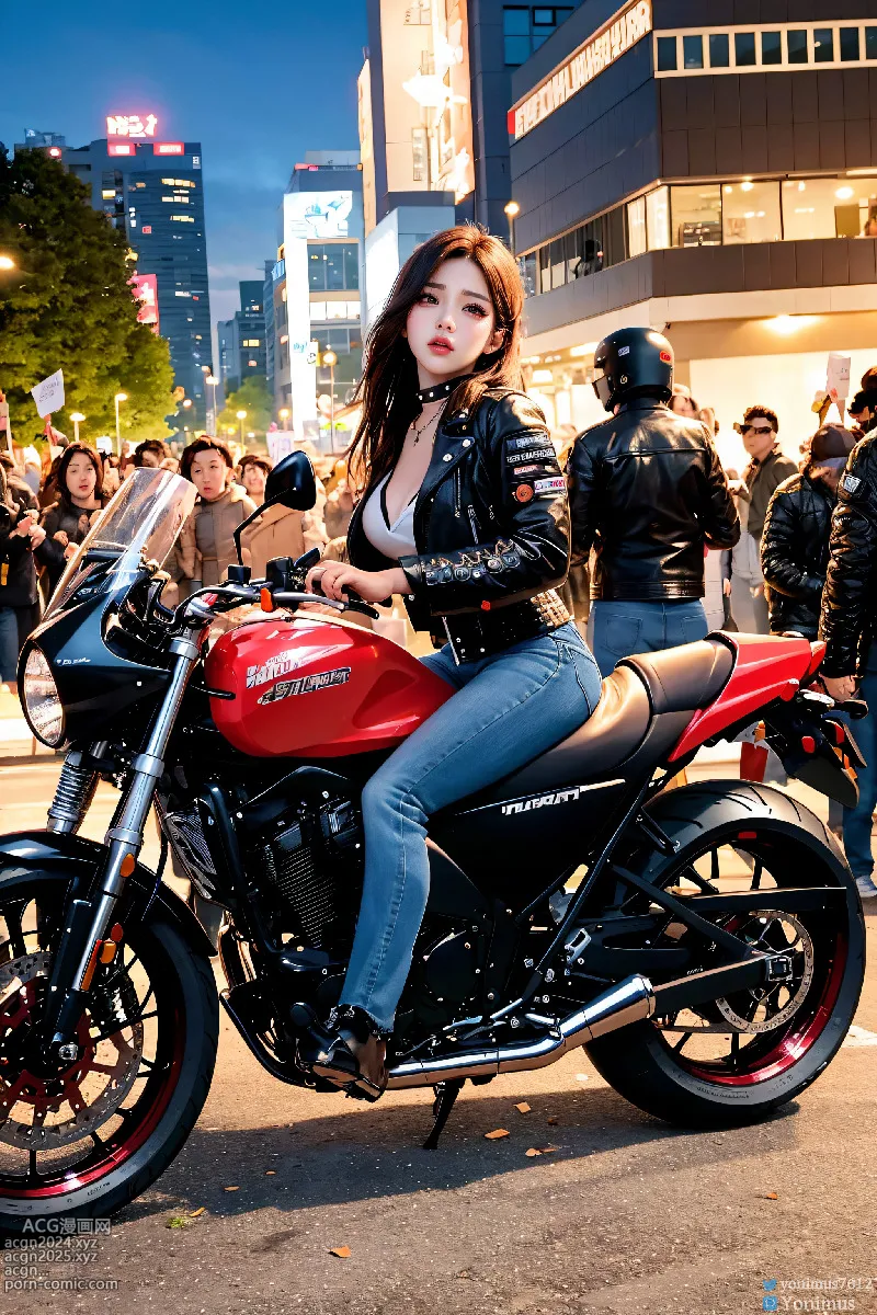 The female boss of the bikergang 第25图