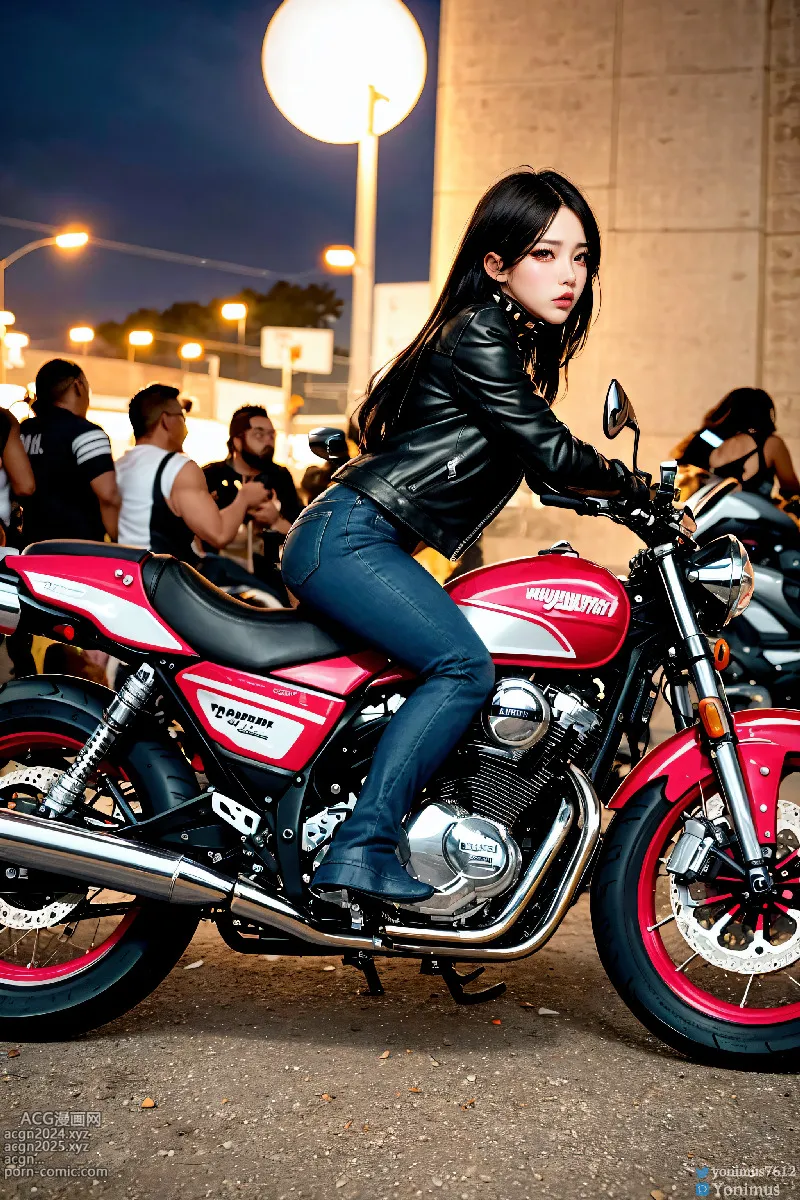 The female boss of the bikergang 第28图