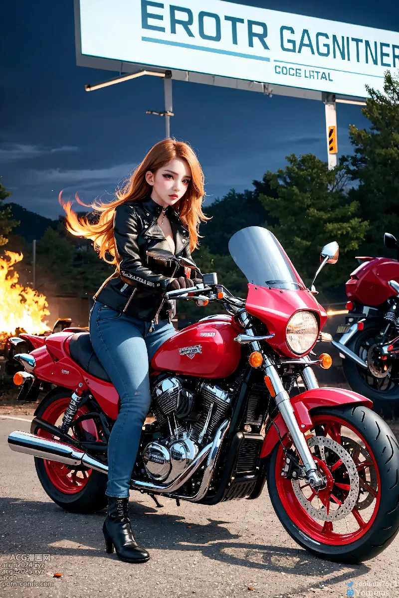 The female boss of the bikergang 第40图