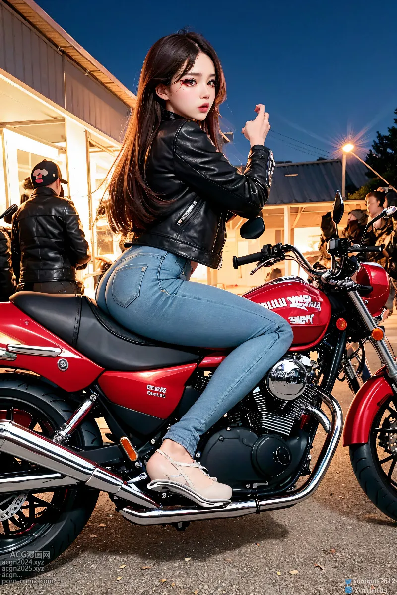 The female boss of the bikergang 第41图