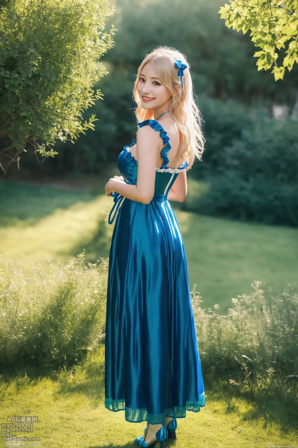 AIModel Vol.145 Blue Long Dress 第21图