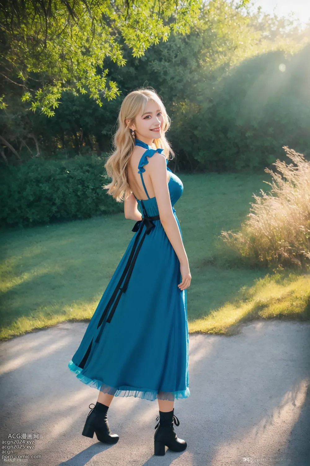 AIModel Vol.145 Blue Long Dress 第35图