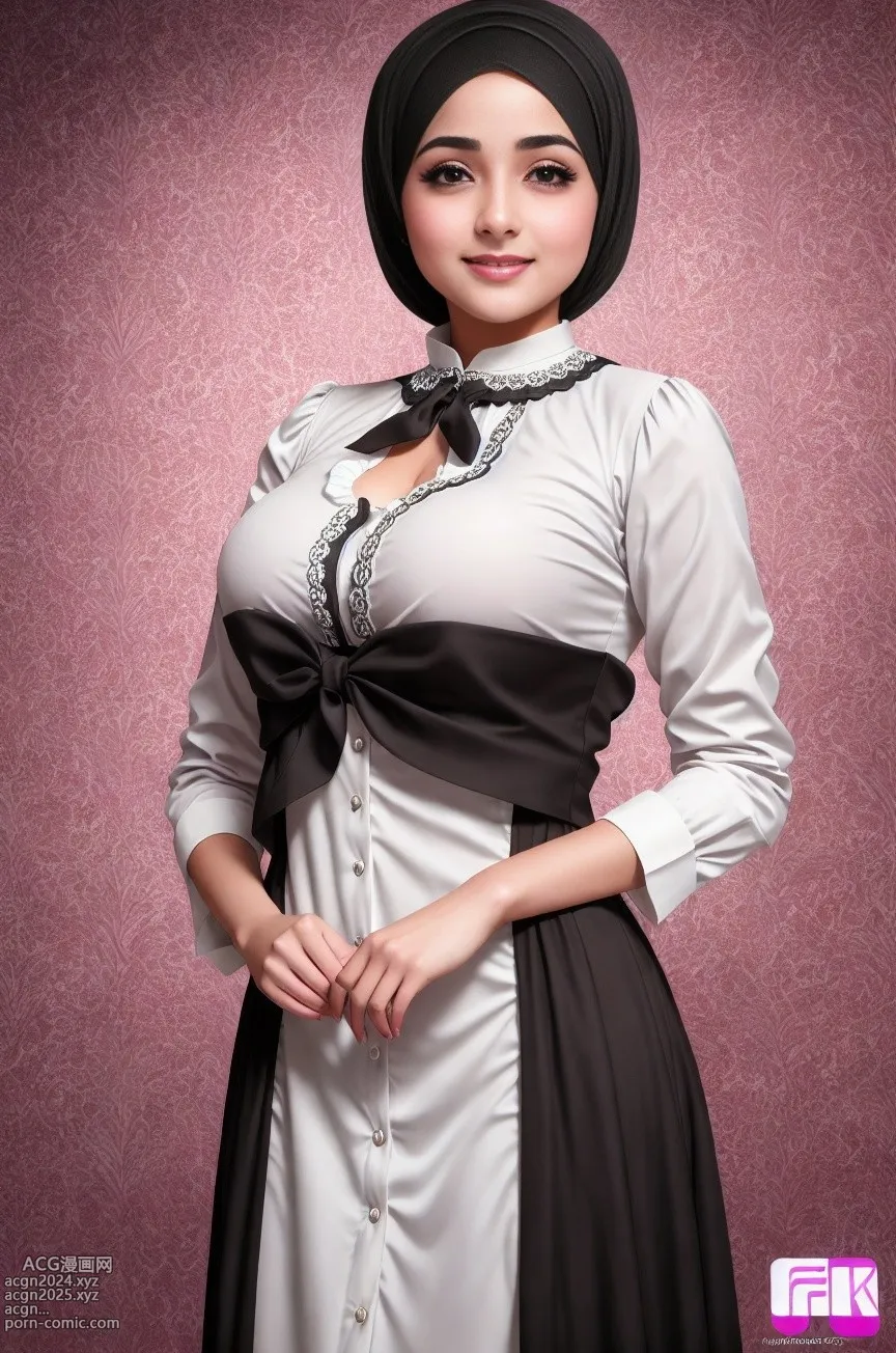 AI generated hijabi maid 第7图