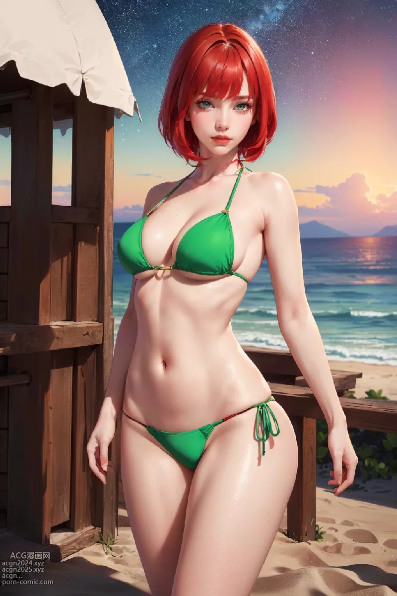 Sup) green bikini 第25图