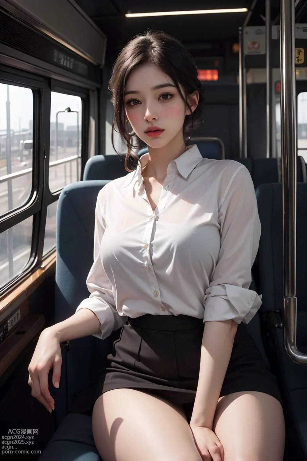 [AI beauty] uncensored - Public Transportation 第25图