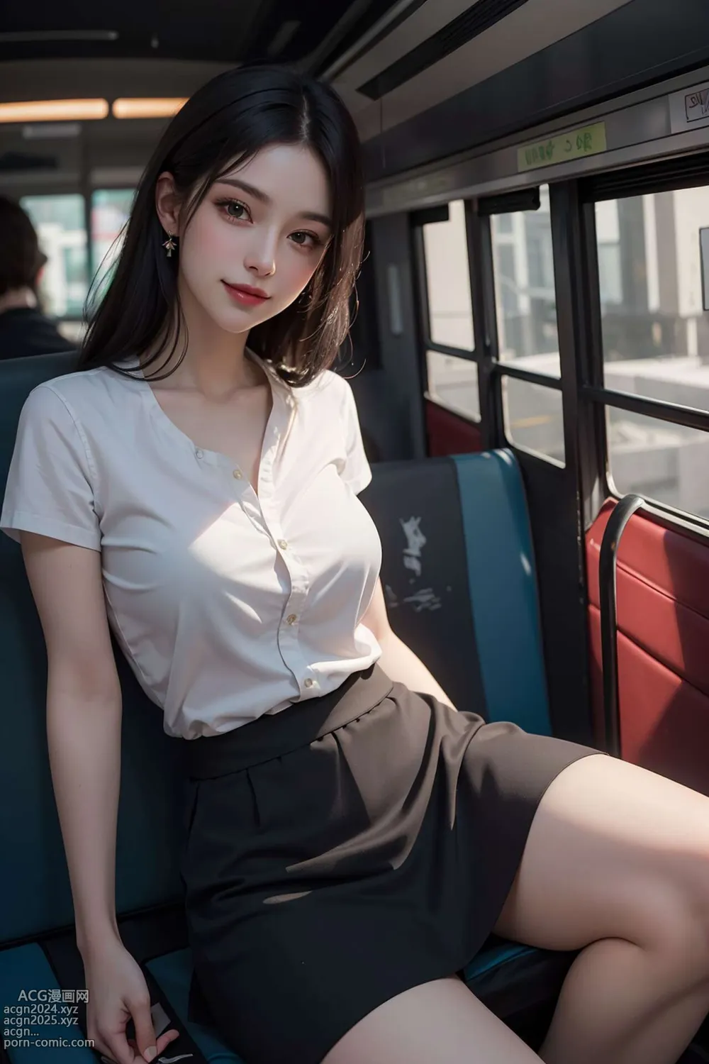 [AI beauty] uncensored - Public Transportation 第30图