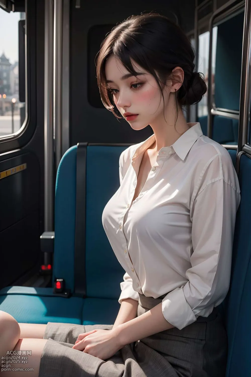 [AI beauty] uncensored - Public Transportation 第28图