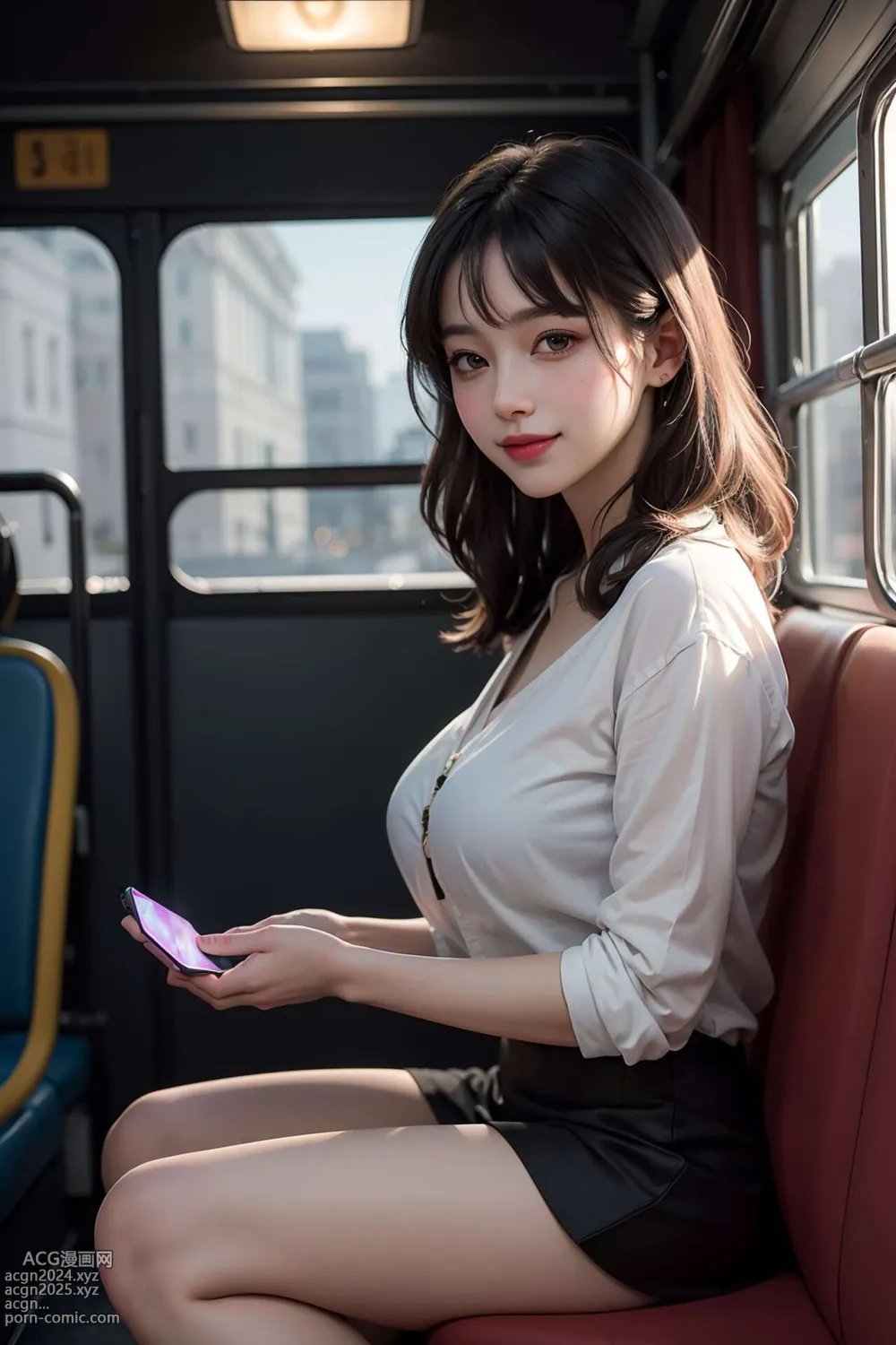 [AI beauty] uncensored - Public Transportation 第32图