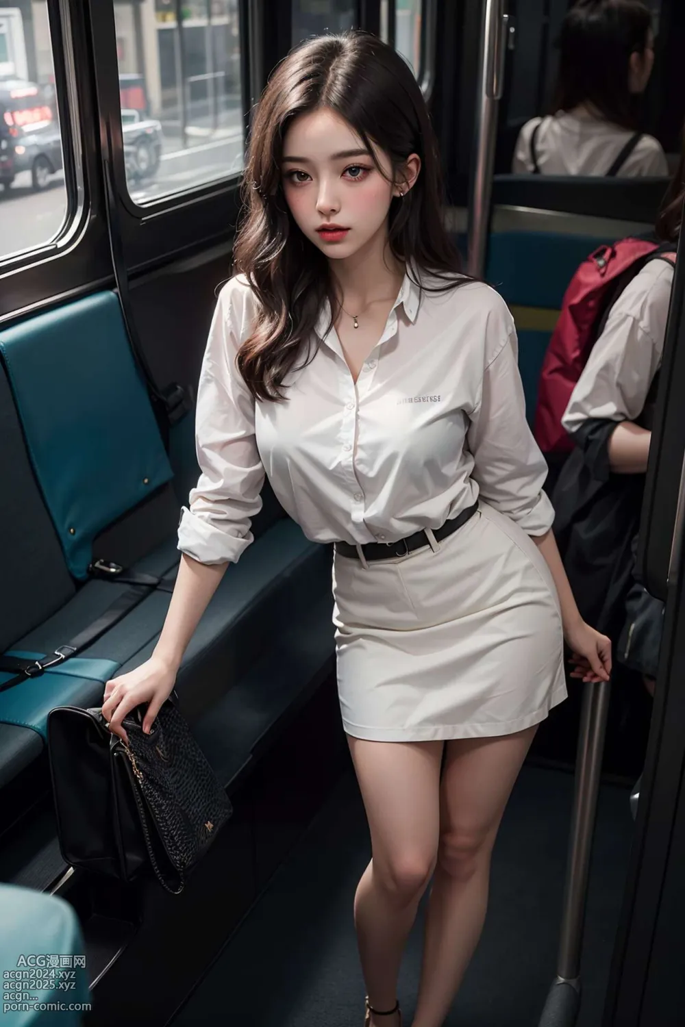 [AI beauty] uncensored - Public Transportation 第33图