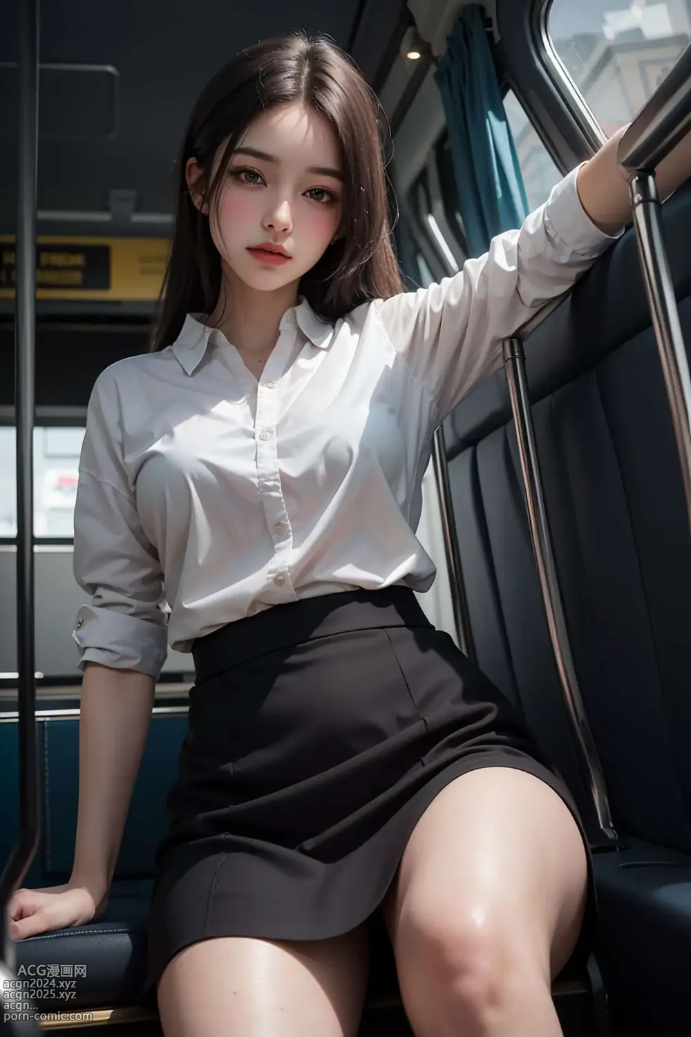 [AI beauty] uncensored - Public Transportation 第34图