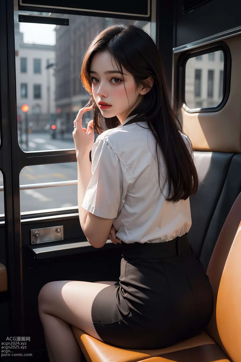 [AI beauty] uncensored - Public Transportation 第43图