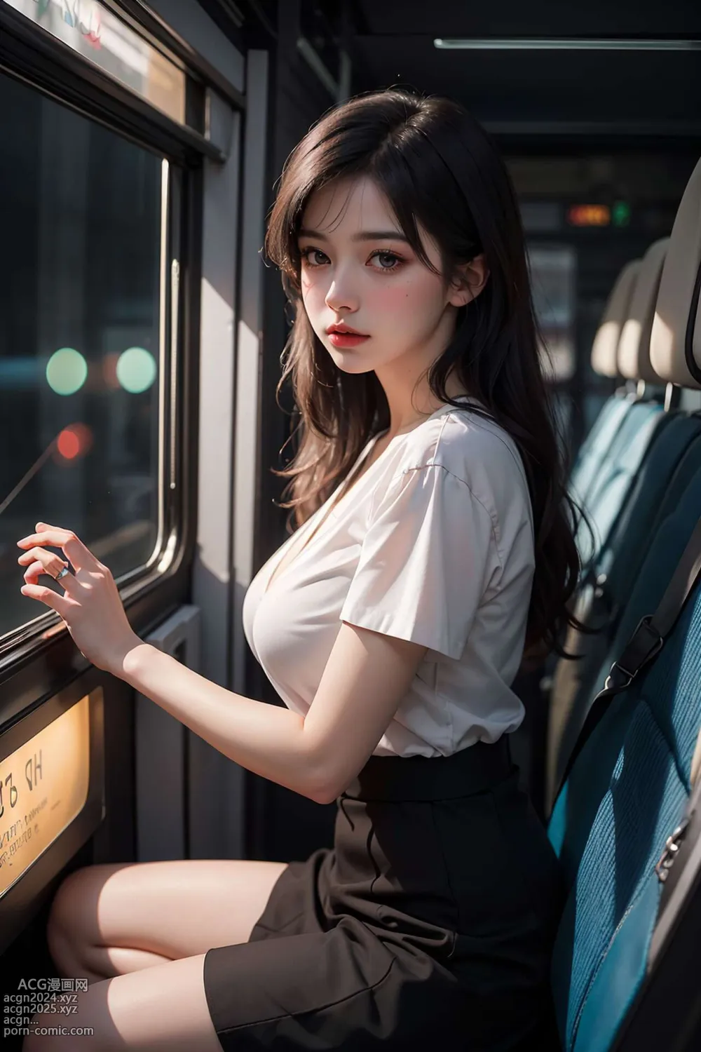 [AI beauty] uncensored - Public Transportation 第47图