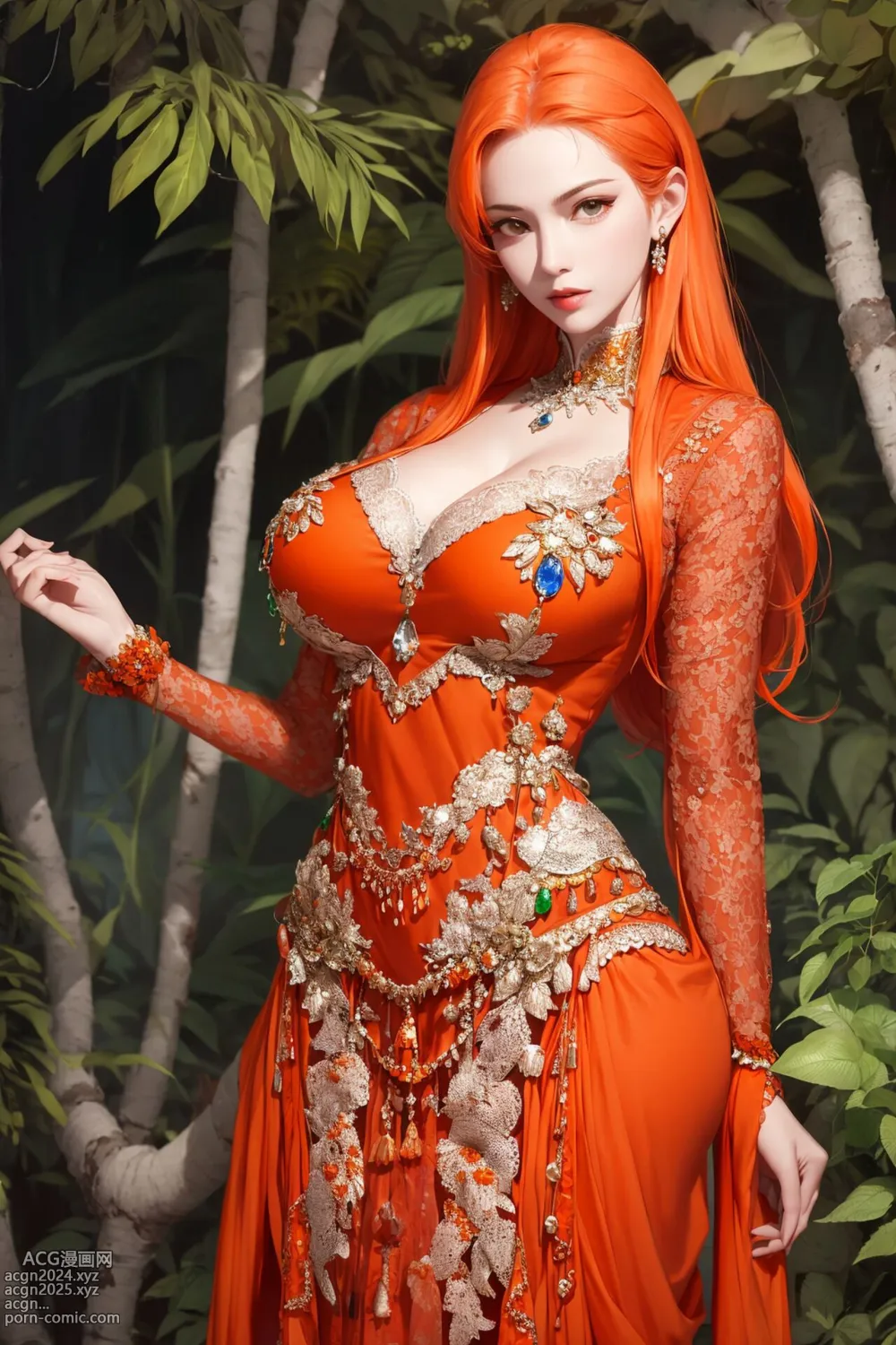 [AI beauty] uncensored - Orange Lady 第3图