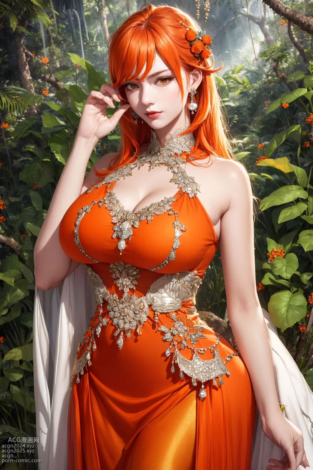 [AI beauty] uncensored - Orange Lady 第10图