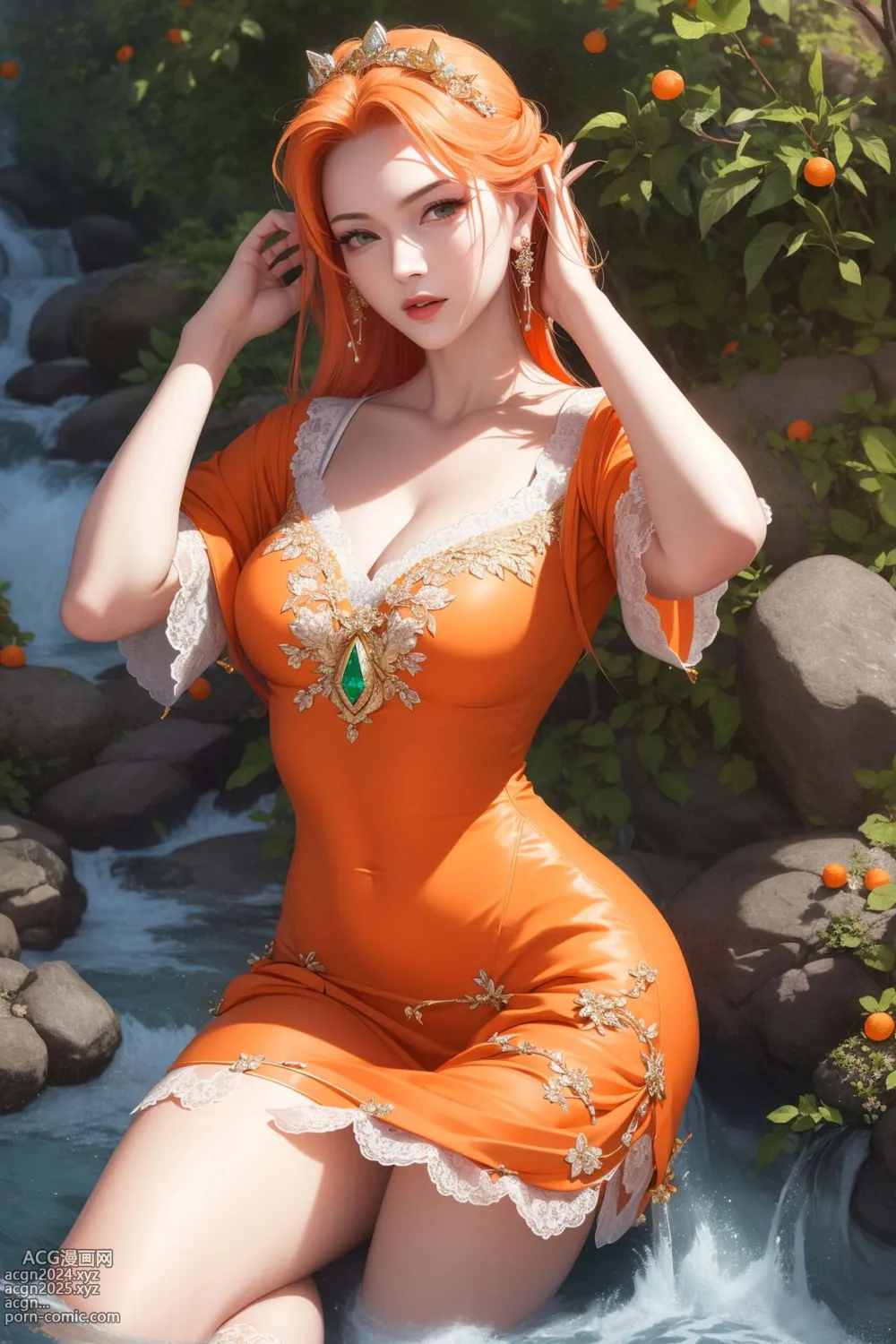 [AI beauty] uncensored - Orange Lady 第18图