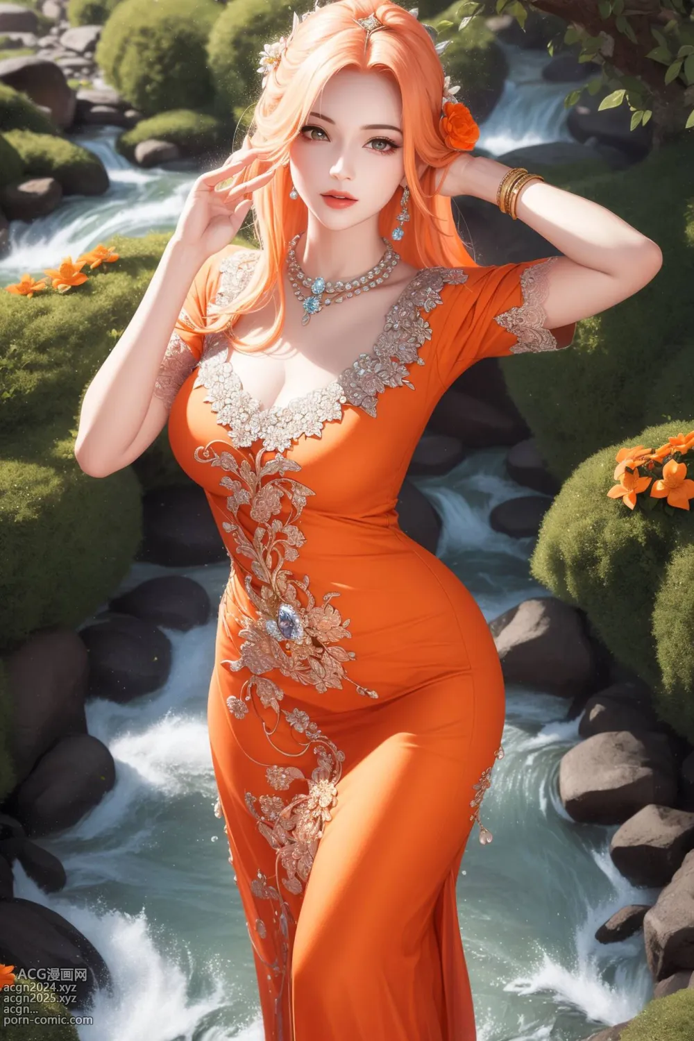 [AI beauty] uncensored - Orange Lady 第21图