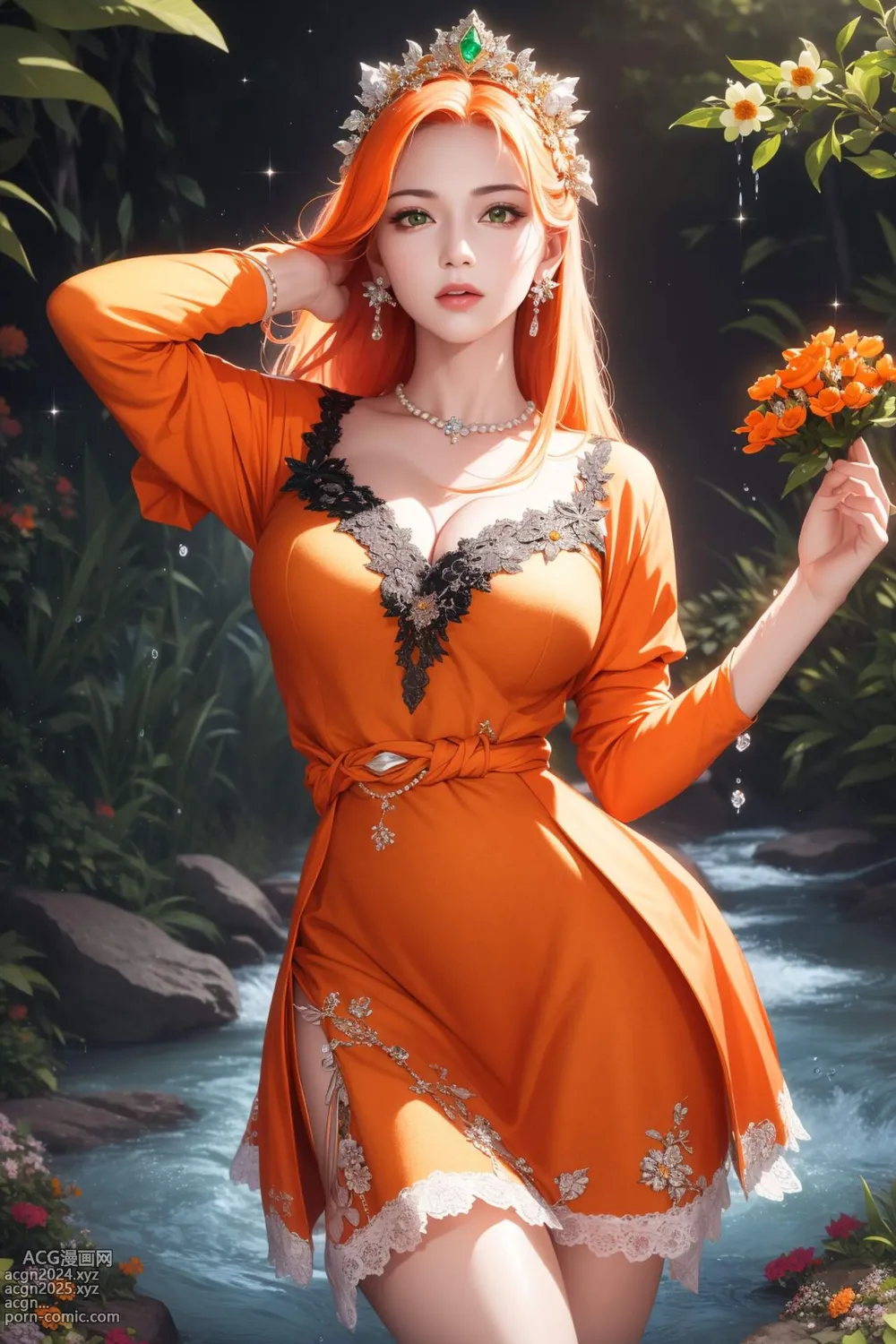 [AI beauty] uncensored - Orange Lady 第35图