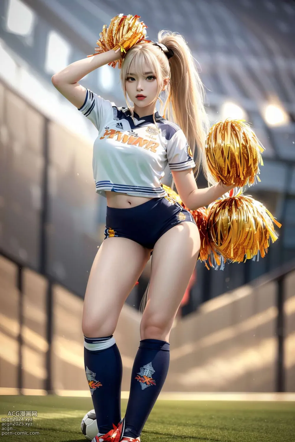 [AI beauty] uncensored - Cheerleaders 第8图