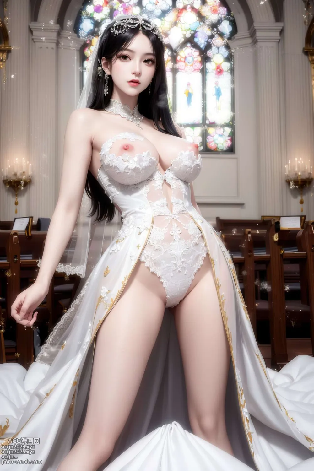 [AI beauty] uncensored - Bride 第4图