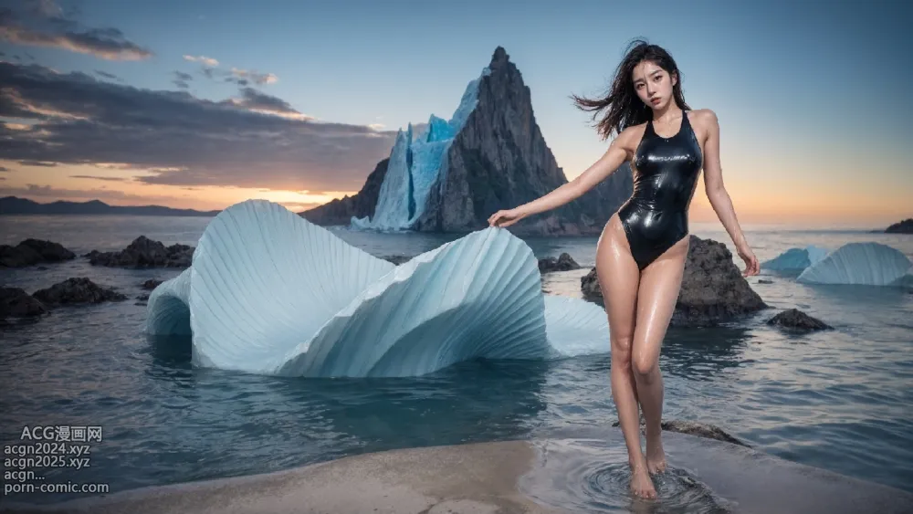 latex swimsuit at the arctic 第20图