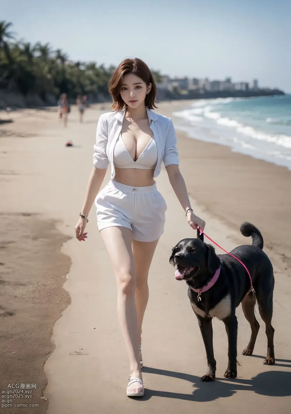 Aaliyah Illustration AI-015 ❤Dog Walk Girl❤ 第38图