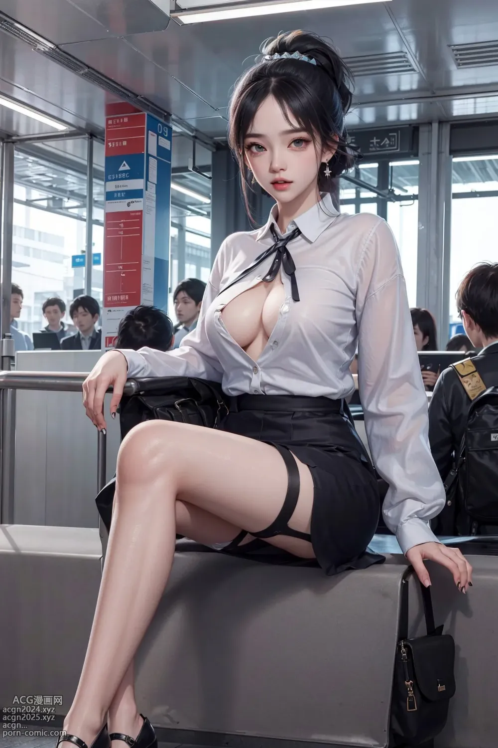 [AI Generated] Station Girls_1 第12图