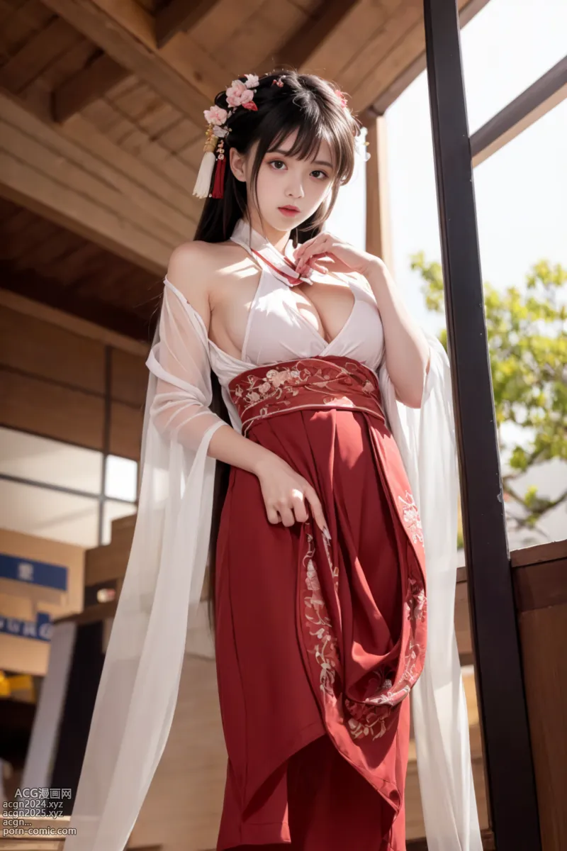 Red Hanfu Girls 第7图