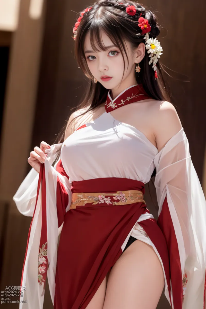 Red Hanfu Girls 第19图