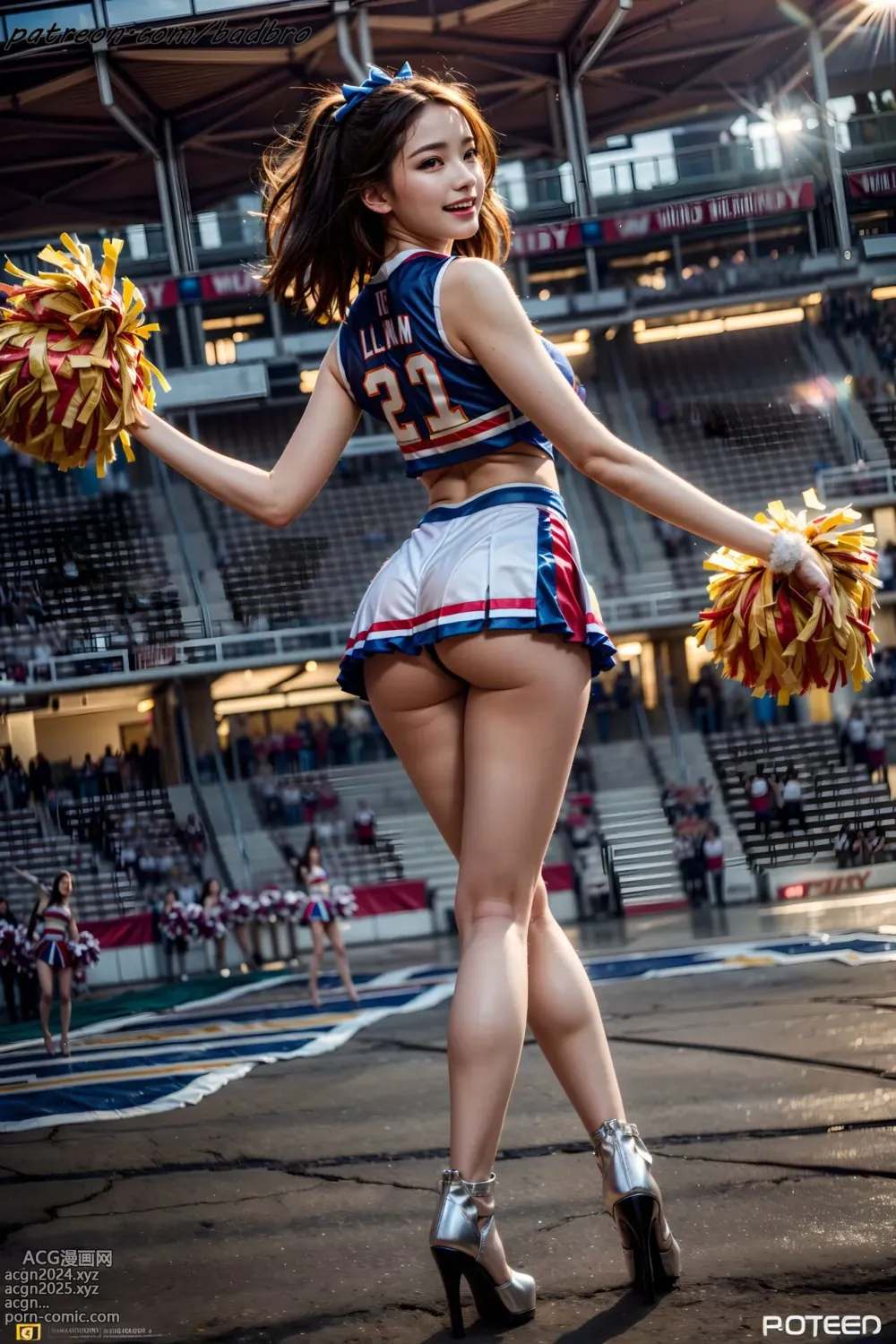 Aaliyah Illustration AI-025 ❤Cheerleading Girl❤ 第24图