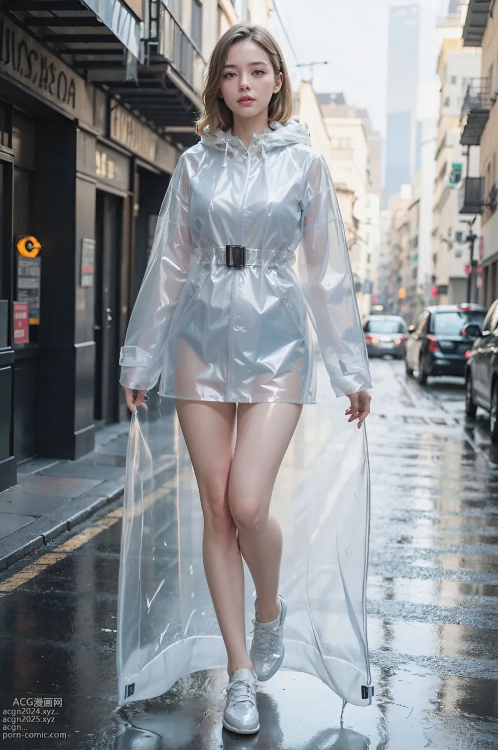 Aaliyah Illustration AI-094 ❤Raincoat Girl❤ 第1图