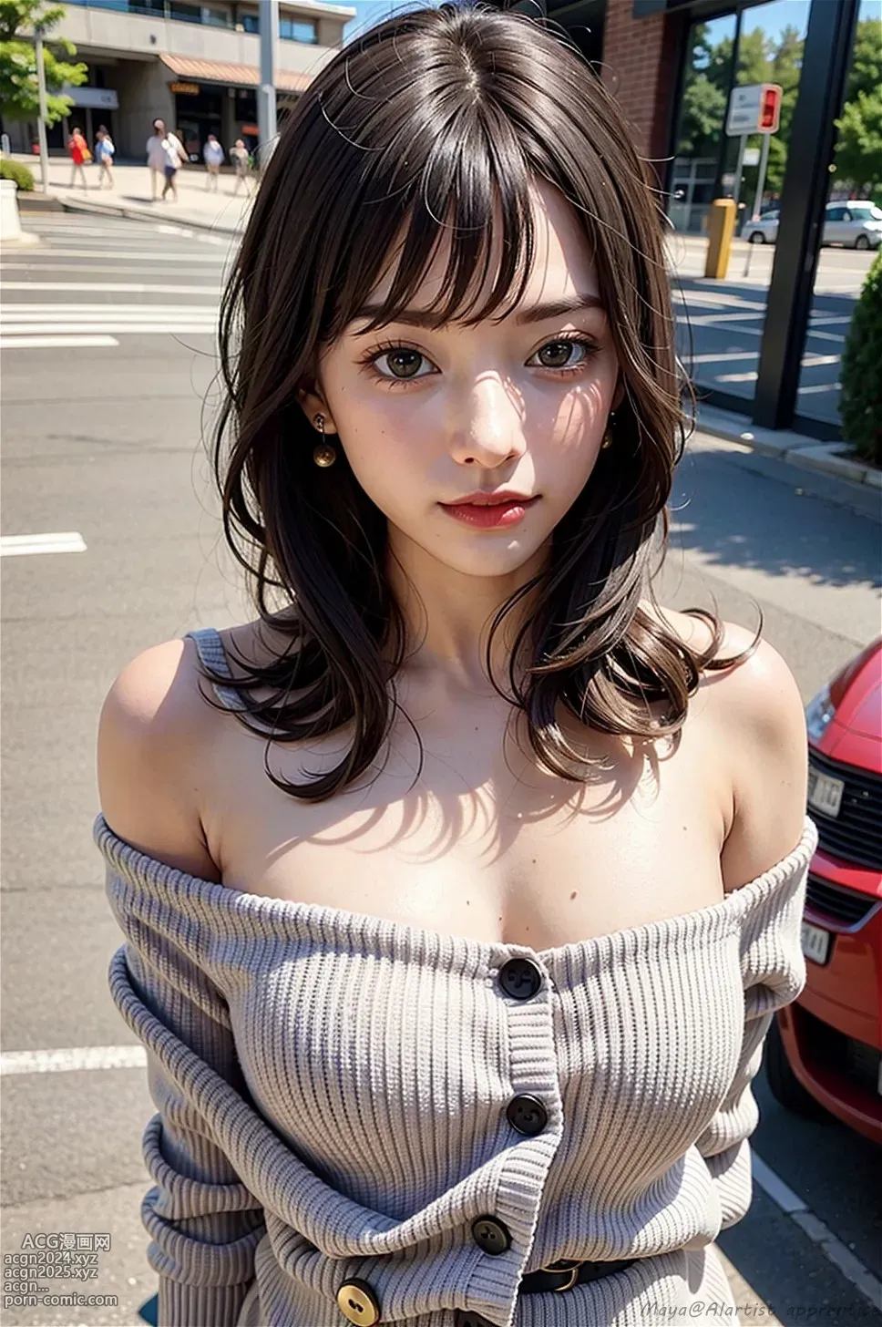 Off shoulder sweater girl (1) 第13图