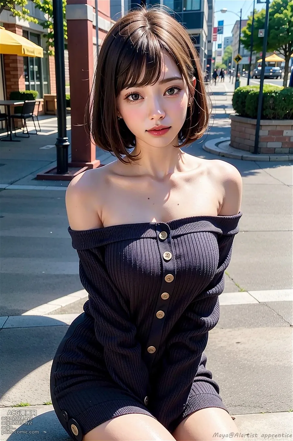 Off shoulder sweater girl (1) 第43图