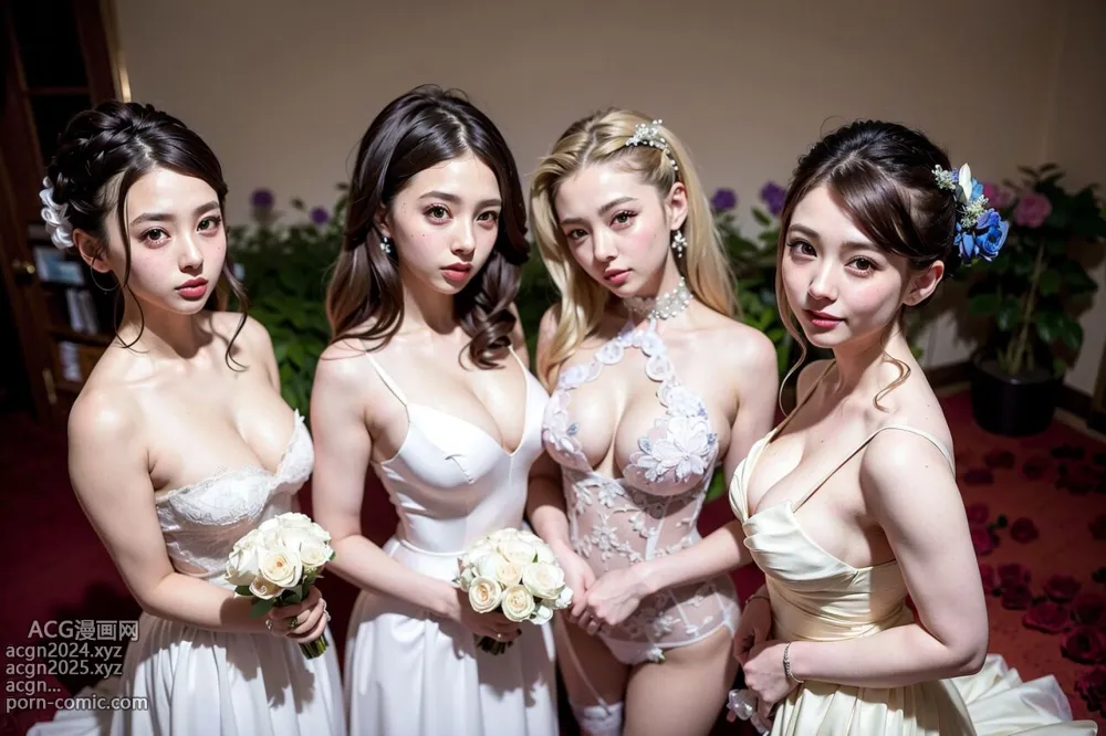 Aaliyah Illustration AI-154 ❤Bride And Bridesmaids❤ 第25图