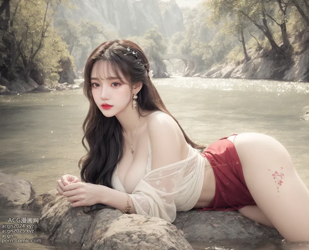 No.340 115P Hanfu Girl in the river 第23图