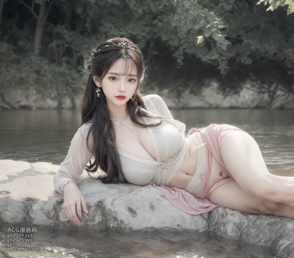 No.340 115P Hanfu Girl in the river 第26图