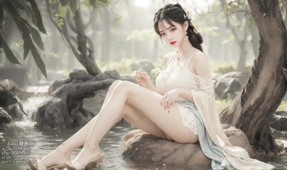 No.340 115P Hanfu Girl in the river 第41图