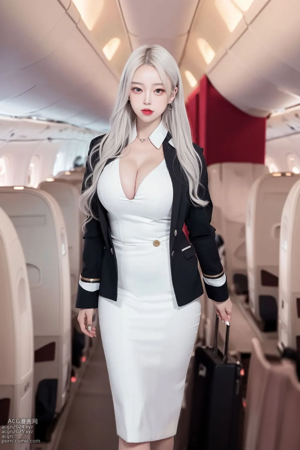 Flight attendant paizuri 第39图